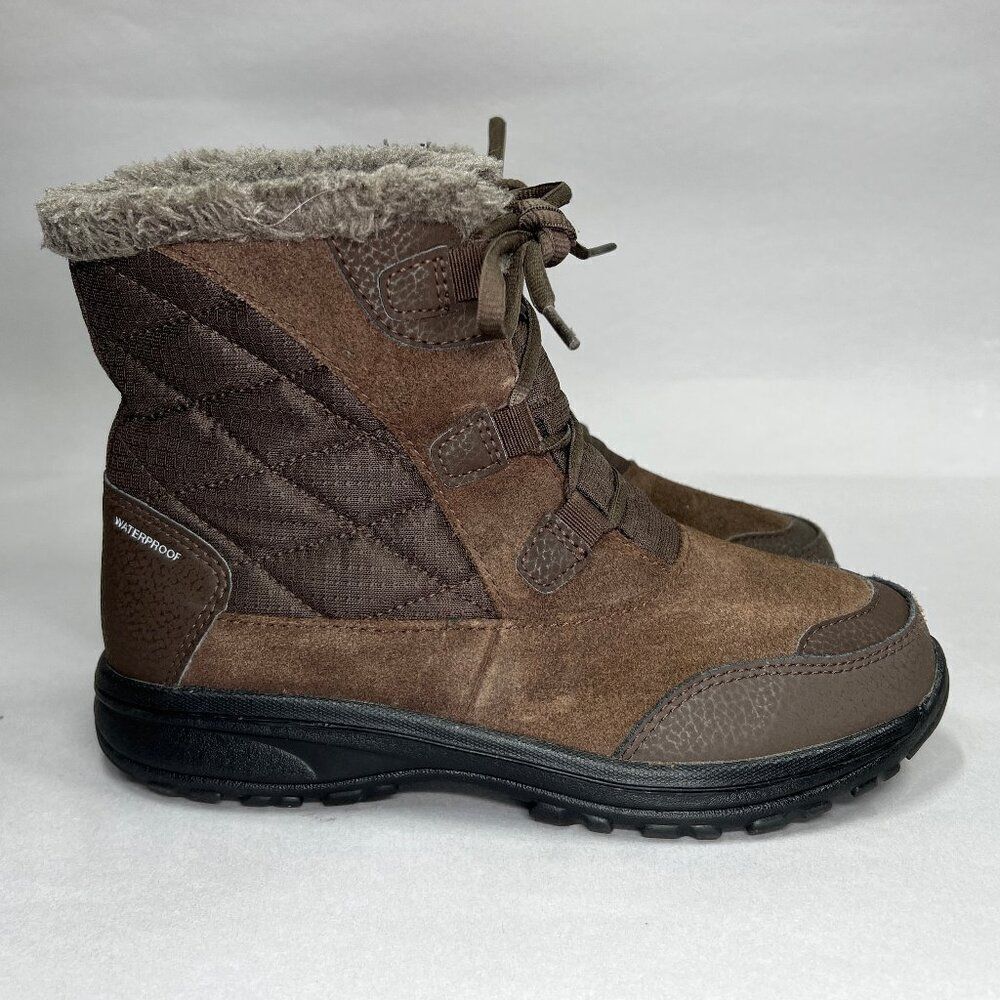Columbia‎ Ice Maiden Boots Women's Size 7 Brown Suede Shorty Outdoor Winter Snow